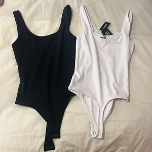 black and white Express Body Suits
